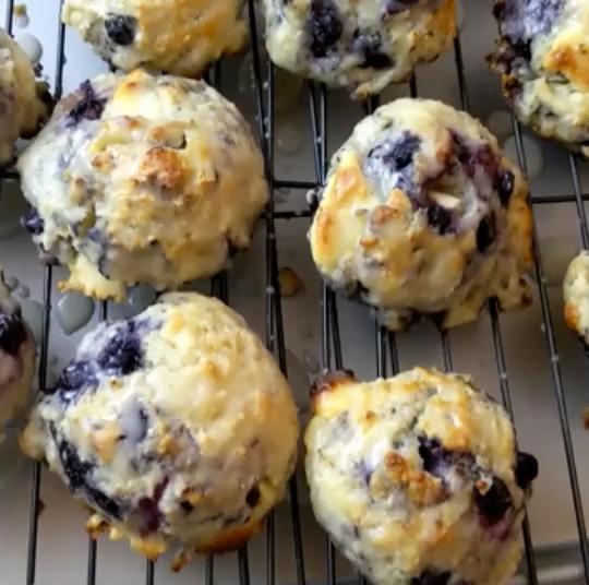 Homemade White Chocolate Blueberry Biscuits